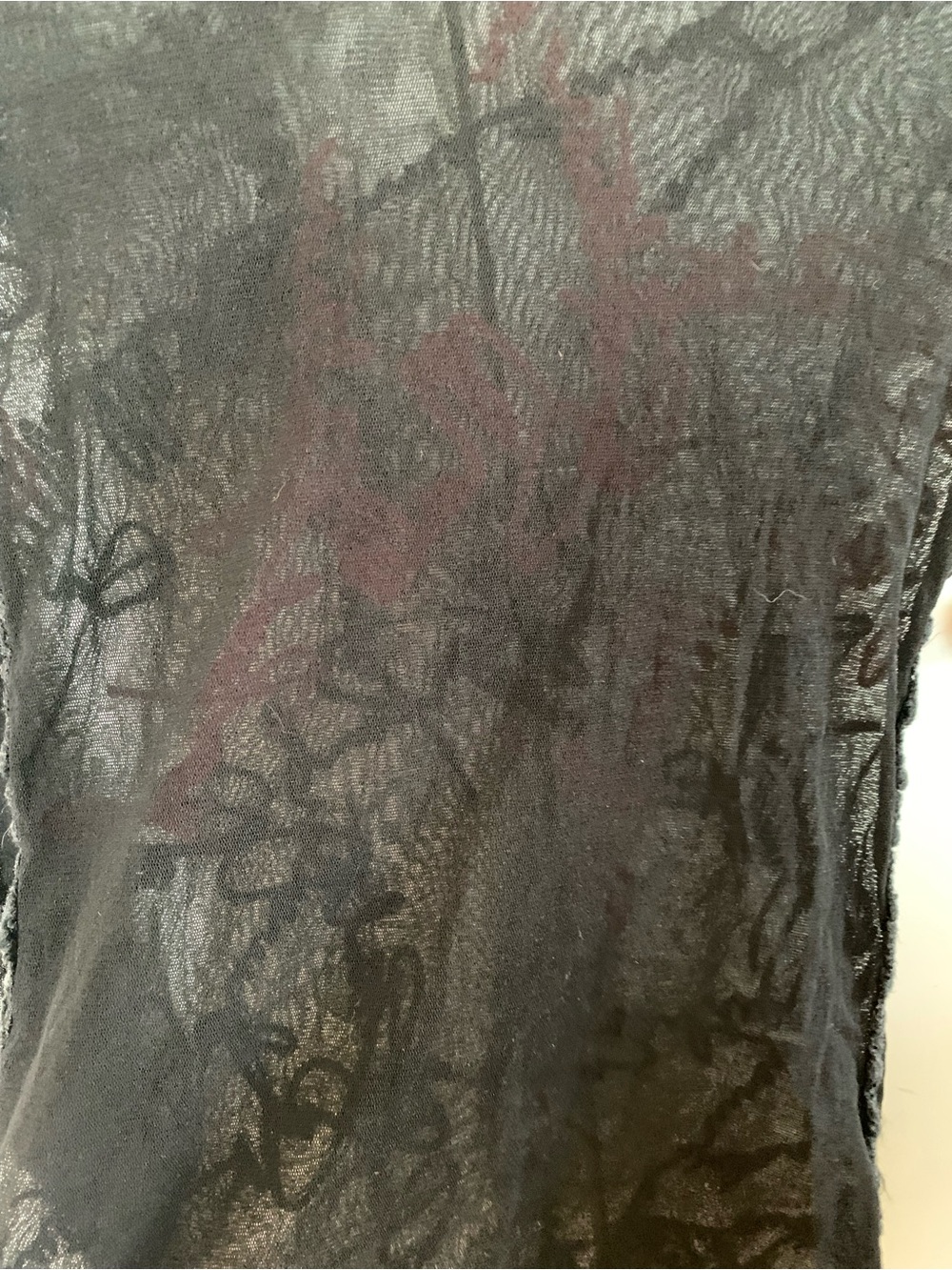Jean Paul Gaultier Maille Archival Vintage Embroidered Mesh Top Cursive Script S - Picture 8 of 10